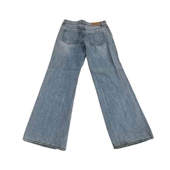 PacSun Casey Ripped Knees Low Rise Baggy Jeans Medium Indigo 27 - Picture 3 of 14